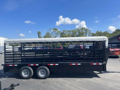 New ST2012G TEXAS TRAILERS 20' GOOSENECK STOCK TRAILER
