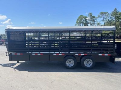 New ST2012G TEXAS TRAILERS 20' GOOSENECK STOCK TRAILER