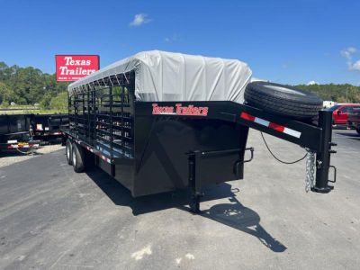New ST2012G TEXAS TRAILERS 20' GOOSENECK STOCK TRAILER