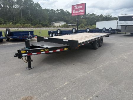 New 14OA-20STA-S8BK BIG TEX 8.5' X 20' DECK OVER FLATBED W/ 8' SLIDE IN RAMPS