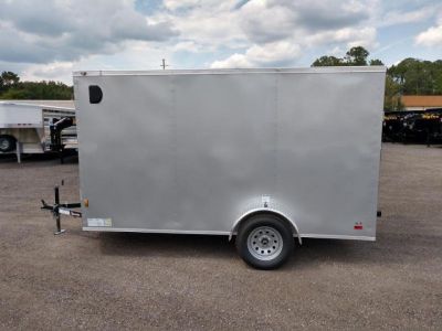 New GANS612SA CARGO MATE 6' X 12' ENCLOSED CARGO TRAILER W/ REAR RAMP DOOR & SIDE DOOR