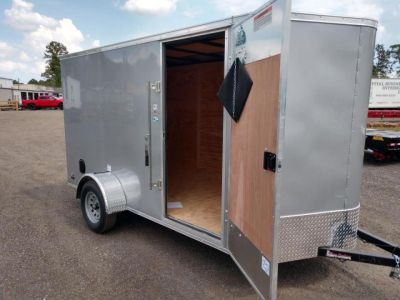 New GANS612SA CARGO MATE 6' X 12' ENCLOSED CARGO TRAILER W/ REAR RAMP DOOR & SIDE DOOR