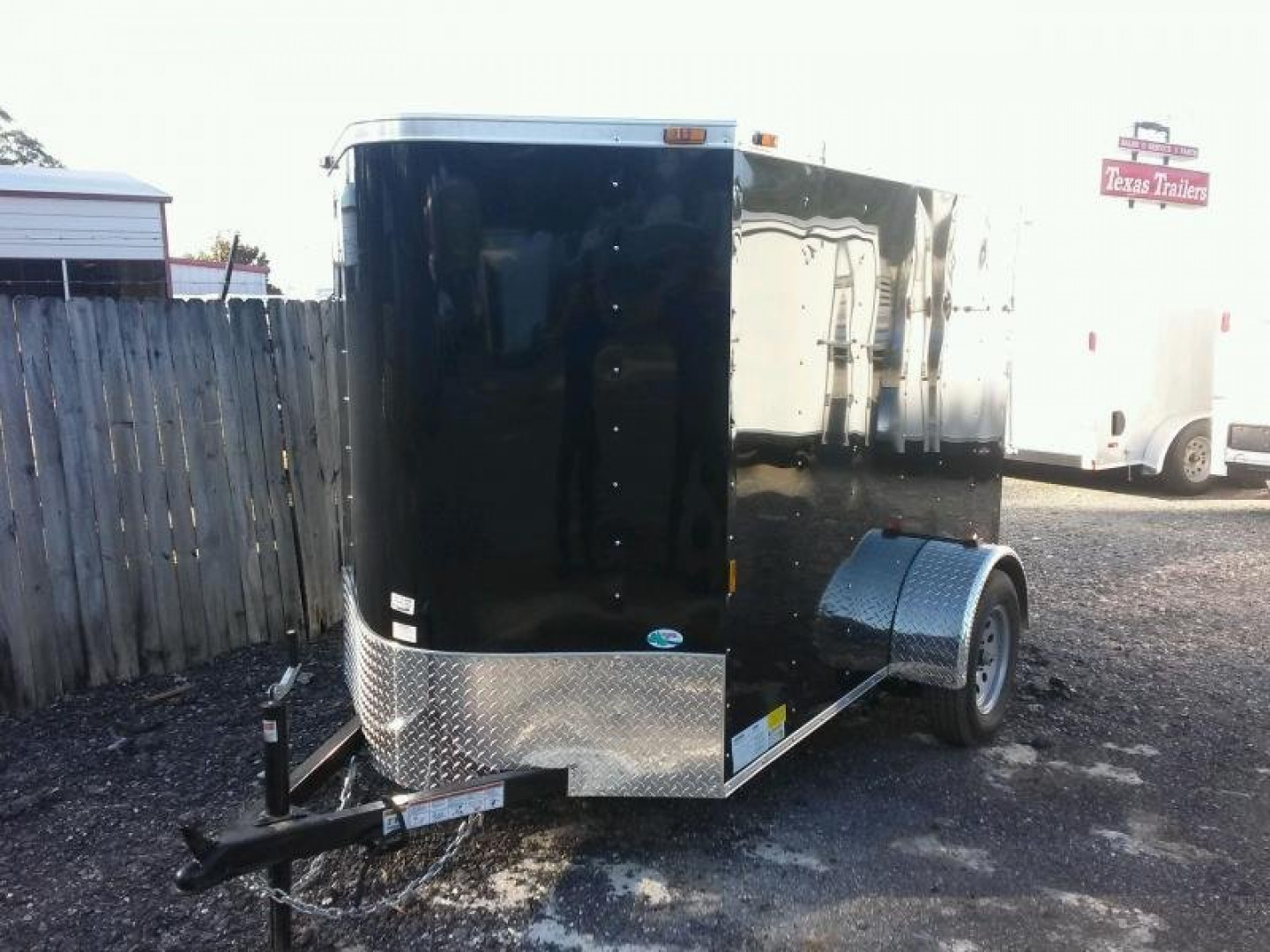 New GANS58SA CARGO MATE 5' X 8' ENCLOSED CARGO TRAILER W/ REAR RAMP DOOR & SIDE DOOR