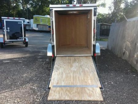 New GANS58SA CARGO MATE 5' X 8' ENCLOSED CARGO TRAILER W/ REAR RAMP DOOR & SIDE DOOR