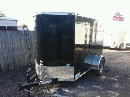 New GANS58SA CARGO MATE 5' X 8' ENCLOSED CARGO TRAILER W/ REAR RAMP DOOR & SIDE DOOR