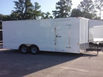 New GANS8520TA3 CARGO MATE 8.5' X 20' ENCLOSED CARGO TRAILER W/ REAR RAMP DOOR & SIDE DOOR