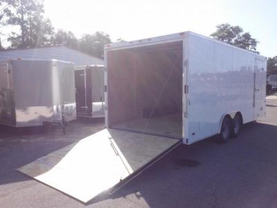 New GANS8520TA3 CARGO MATE 8.5' X 20' ENCLOSED CARGO TRAILER W/ REAR RAMP DOOR & SIDE DOOR