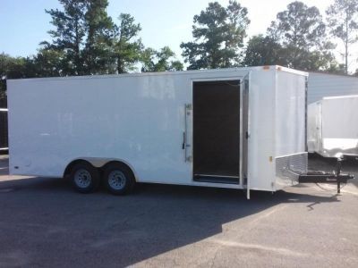 New GANS8520TA3 CARGO MATE 8.5' X 20' ENCLOSED CARGO TRAILER W/ REAR RAMP DOOR & SIDE DOOR