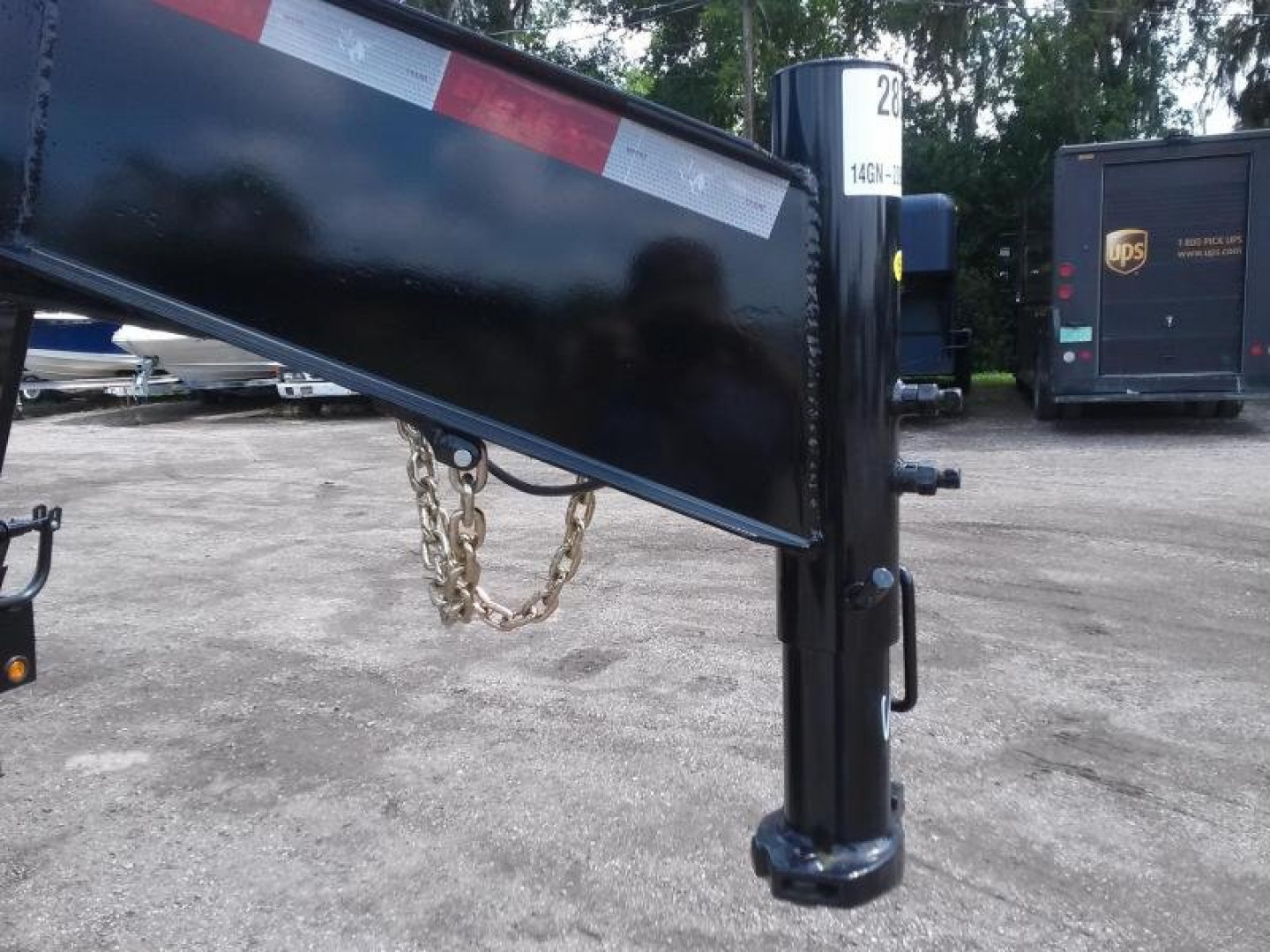 New 14GN-25D5A BIG TEX 8.5' X 25' GOOSENECK FLAT BED W/ 5' FOLD UP RAMPS & FREE SPARE *NON-CDL*