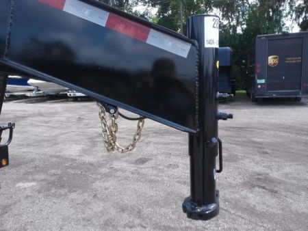 New 14GN-25D5A BIG TEX 8.5' X 25' GOOSENECK FLAT BED W/ 5' FOLD UP RAMPS & FREE SPARE *NON-CDL*