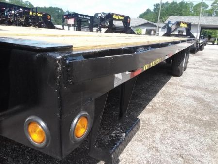 New 14GN-25D5A BIG TEX 8.5' X 25' GOOSENECK FLAT BED W/ 5' FOLD UP RAMPS & FREE SPARE *NON-CDL*