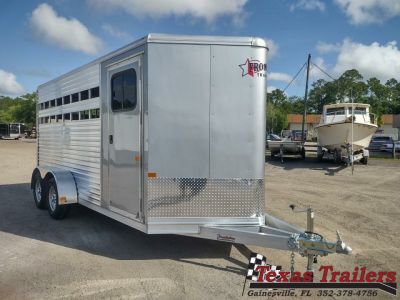 New COLT3HBP FRONTIER COLT 3 HORSE 6'8  X 15' ALUMINUM BUMPER PULL HORSE TRAILER