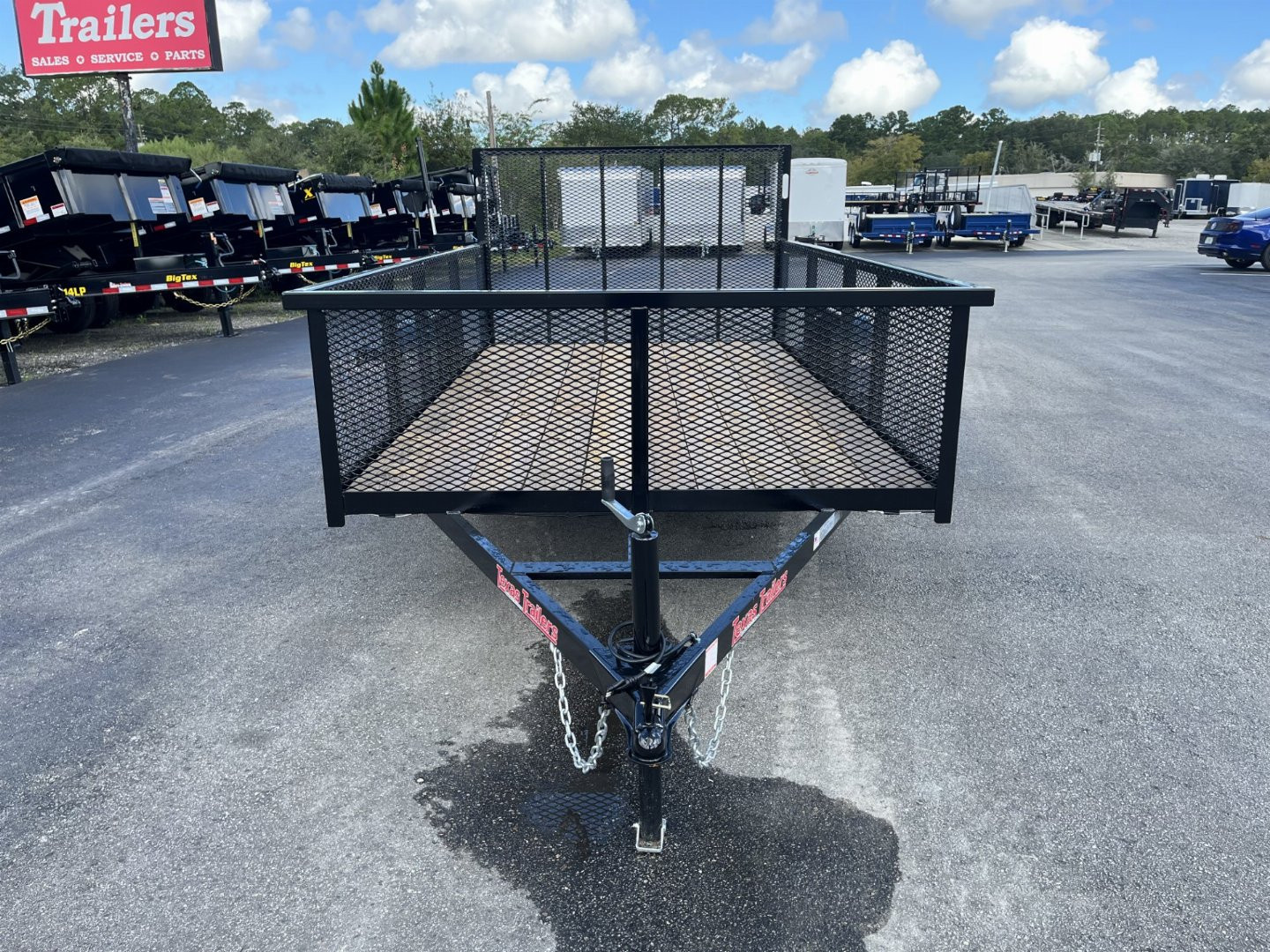 New LM61235 TEXAS TRAILERS 6'4" X 12' LAWN MAINTENANCE TRAILER