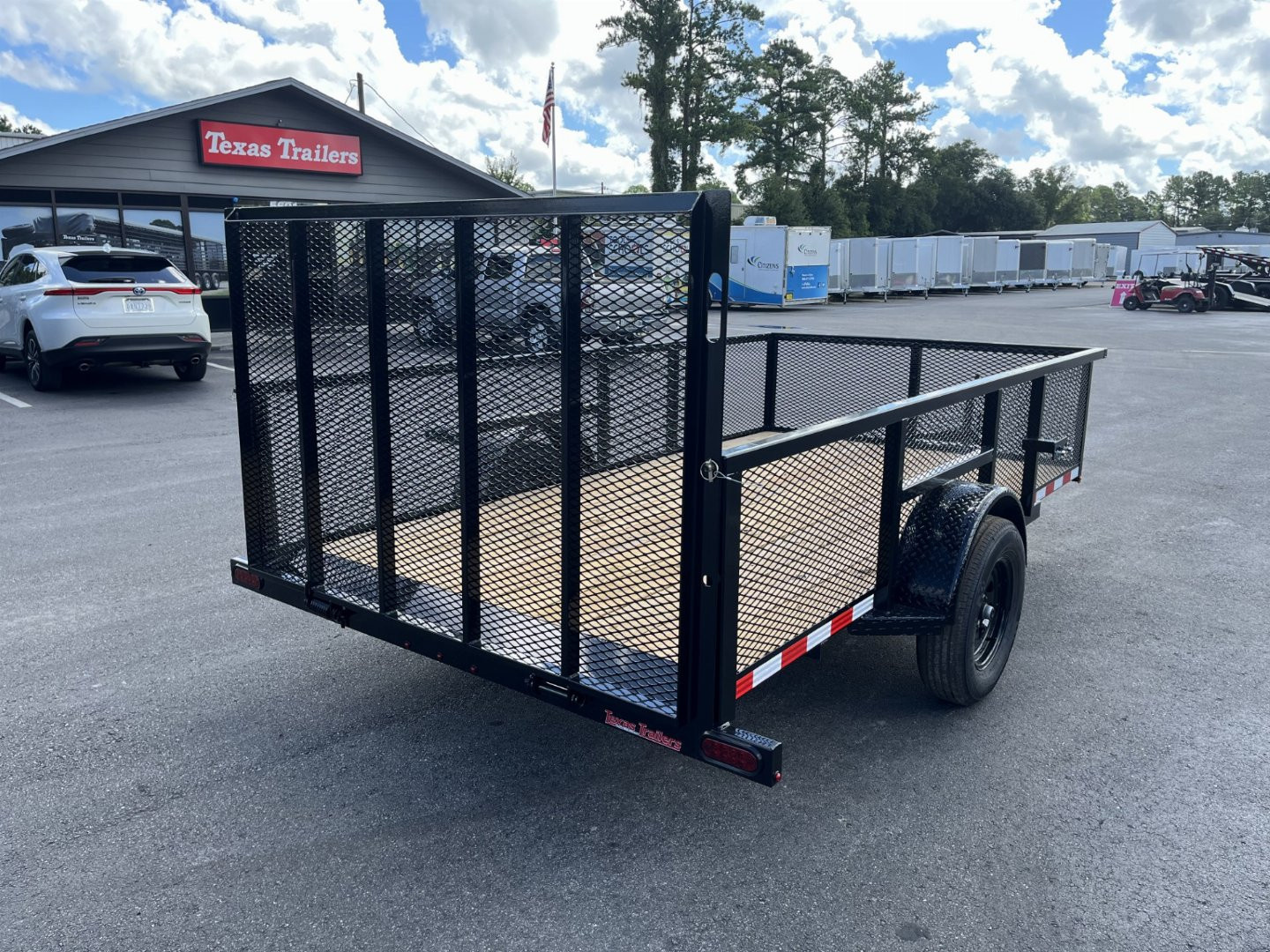 New LM61235 TEXAS TRAILERS 6'4" X 12' LAWN MAINTENANCE TRAILER