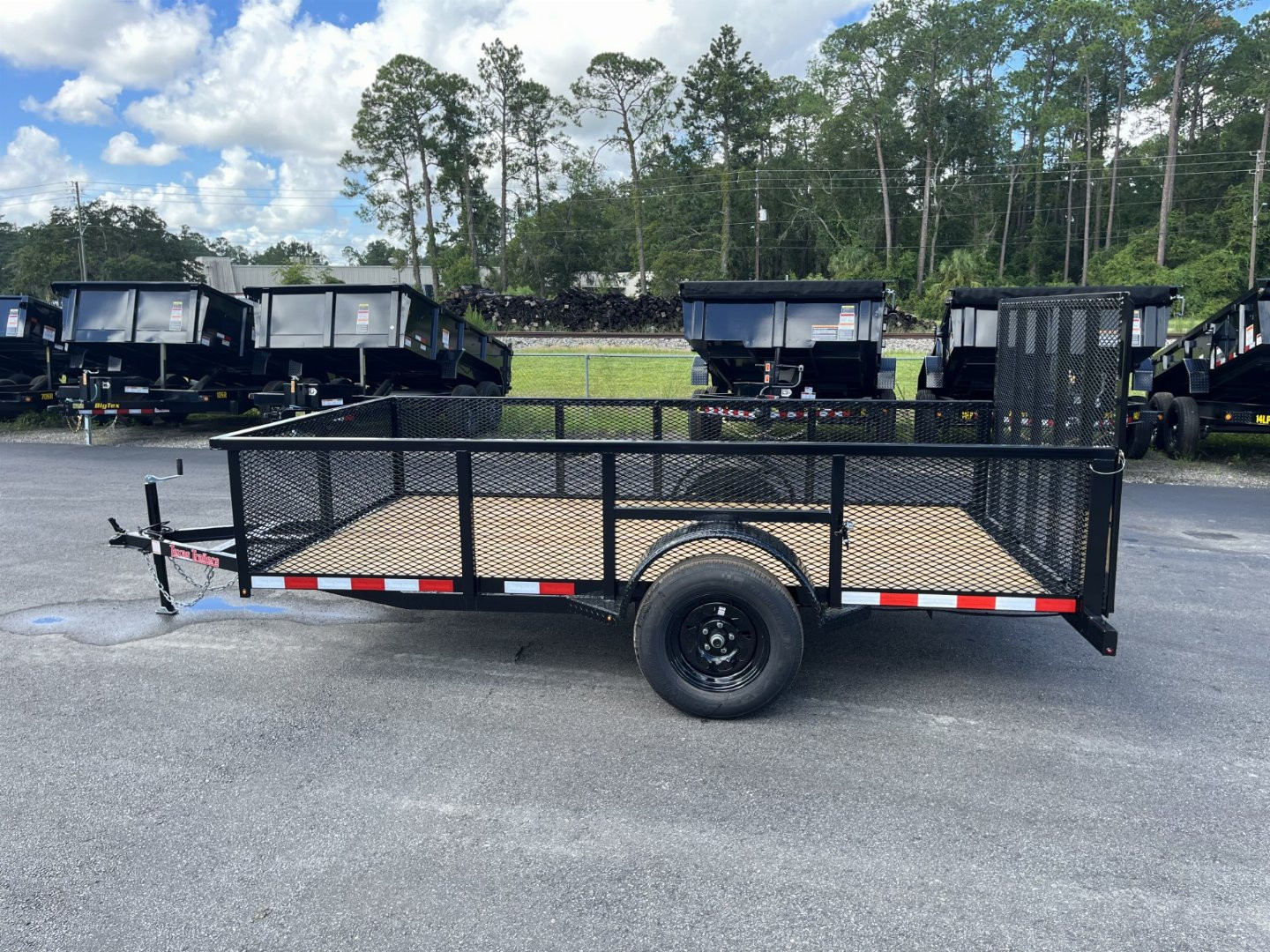 New LM61235 TEXAS TRAILERS 6'4" X 12' LAWN MAINTENANCE TRAILER