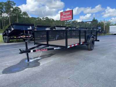 New LM61235 TEXAS TRAILERS 6'4  X 12' LAWN MAINTENANCE TRAILER