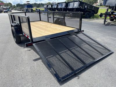 New LM61235 TEXAS TRAILERS 6'4" X 12' LAWN MAINTENANCE TRAILER