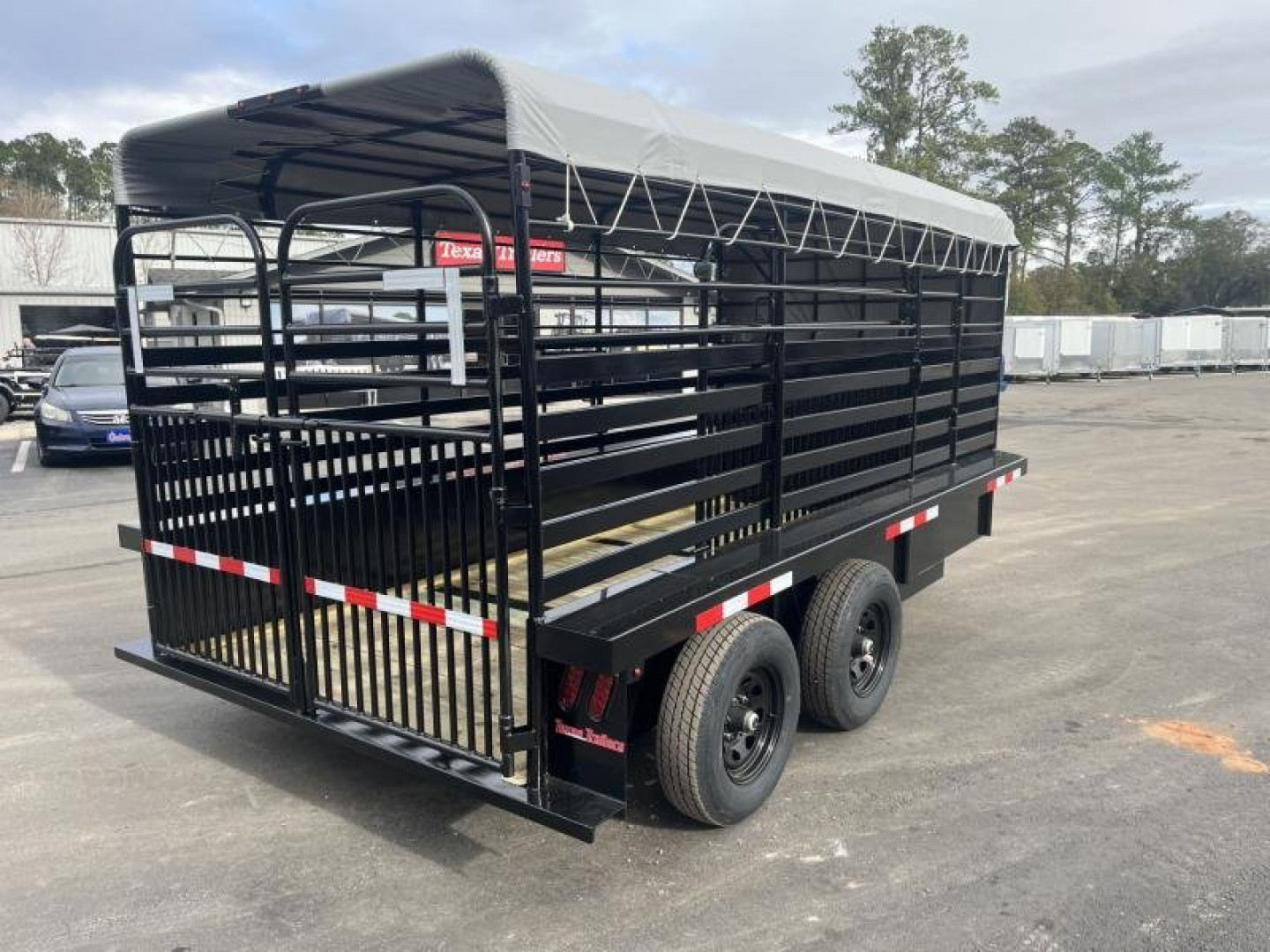 New ST1410B TEXAS TRAILERS 14' BUMPER PULL STOCK TRAILER