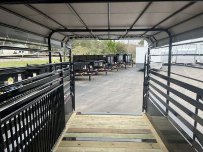 New ST1410B TEXAS TRAILERS 14' BUMPER PULL STOCK TRAILER