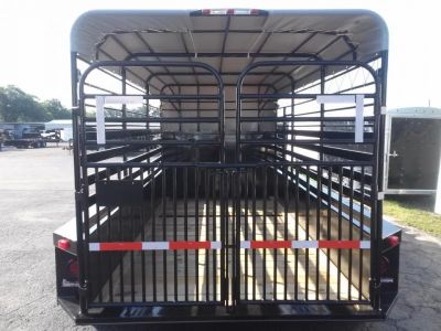 New ST1410B TEXAS TRAILERS 14' BUMPER PULL STOCK TRAILER