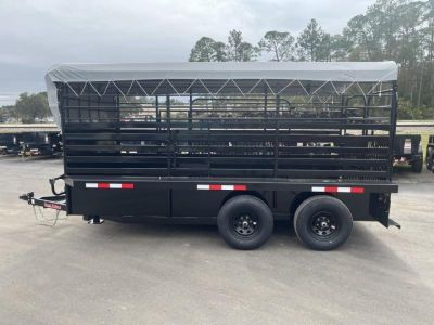 New ST1410B TEXAS TRAILERS 14' BUMPER PULL STOCK TRAILER