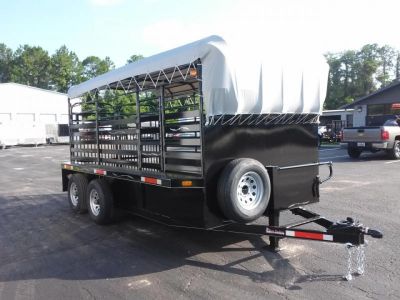 New ST1410B TEXAS TRAILERS 14' BUMPER PULL STOCK TRAILER