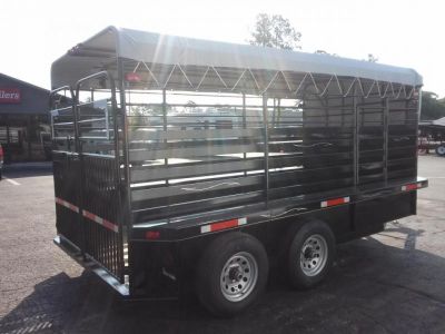 New ST1410B TEXAS TRAILERS 14' BUMPER PULL STOCK TRAILER