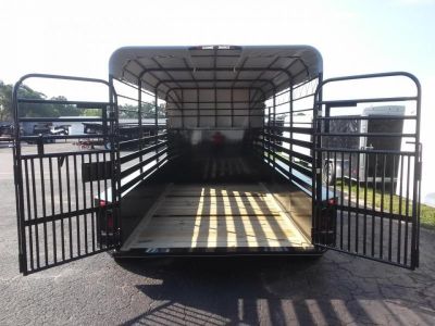 New ST1410B TEXAS TRAILERS 14' BUMPER PULL STOCK TRAILER