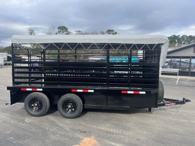 New ST1410B TEXAS TRAILERS 14' BUMPER PULL STOCK TRAILER