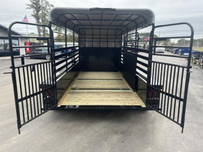 New ST1410B TEXAS TRAILERS 14' BUMPER PULL STOCK TRAILER