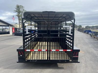 New ST1410B TEXAS TRAILERS 14' BUMPER PULL STOCK TRAILER
