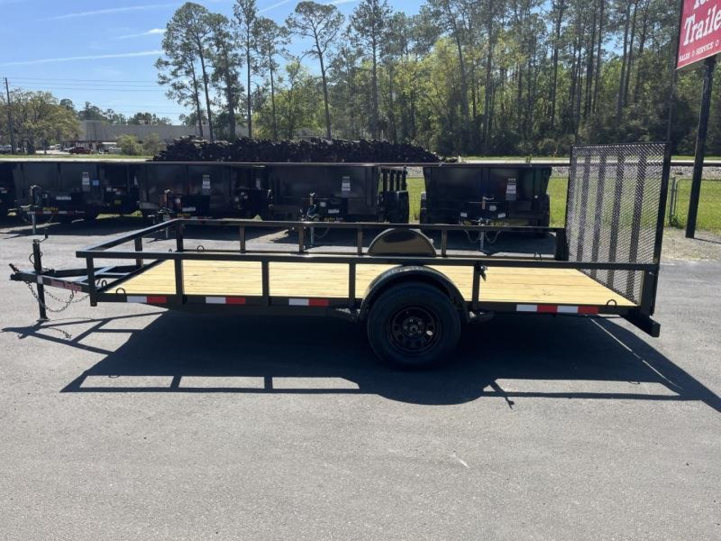 New UT61435 TEXAS TRAILERS 6'4" X 14' UTILITY TRAILER