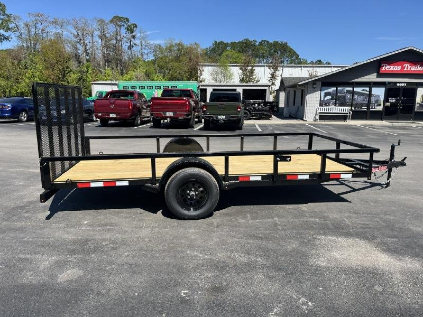 New UT61435 TEXAS TRAILERS 6'4" X 14' UTILITY TRAILER