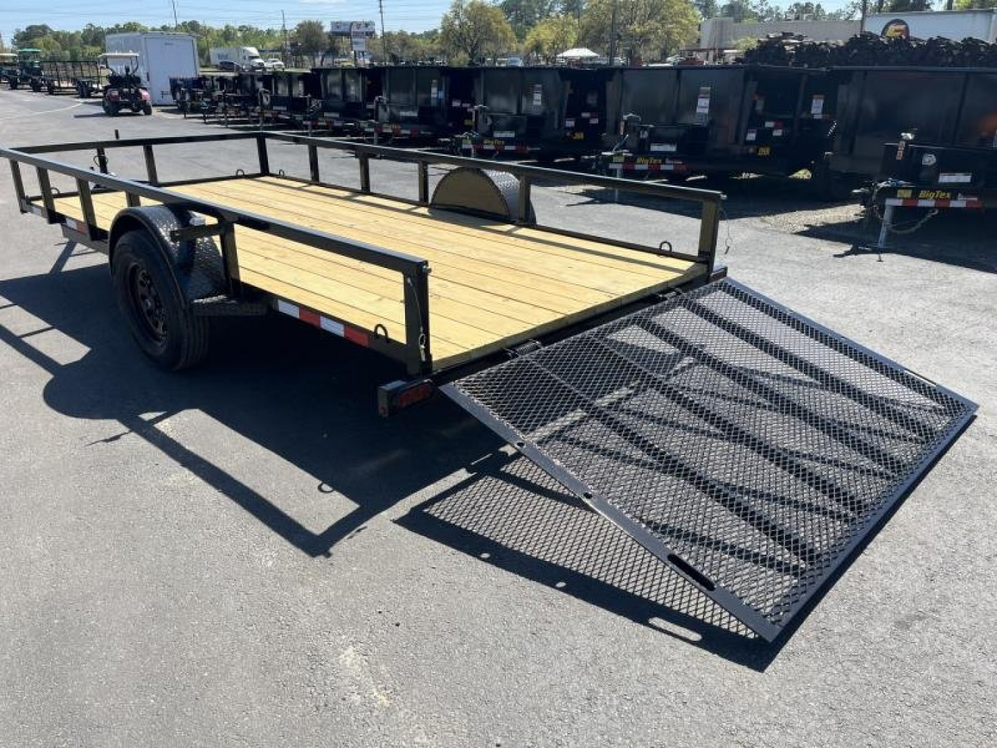 New UT61435 TEXAS TRAILERS 6'4" X 14' UTILITY TRAILER
