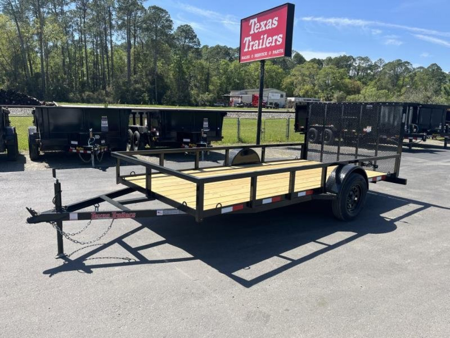 New UT61435 TEXAS TRAILERS 6'4" X 14' UTILITY TRAILER