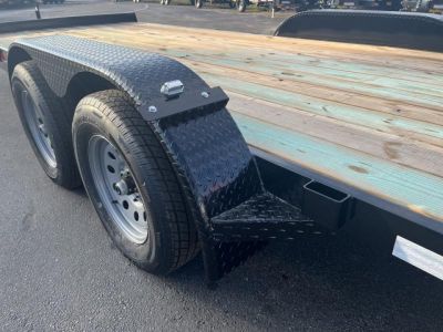 New CH1870 TEXAS TRAILERS 6'10" X 18' CAR HAULER W/ SLIDE OUT RAMPS