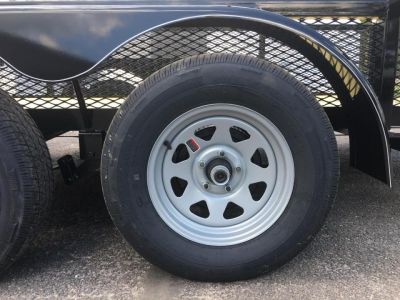 New LM61870 TEXAS TRAILERS 6'10" X 18' LAWN MAINTENANCE TRAILER