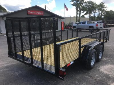 New LM61870 TEXAS TRAILERS 6'10" X 18' LAWN MAINTENANCE TRAILER