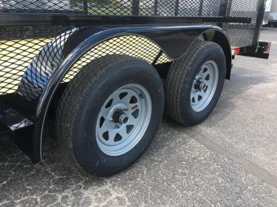 New LM61870 TEXAS TRAILERS 6'10" X 18' LAWN MAINTENANCE TRAILER