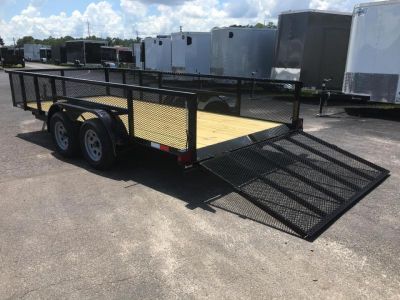 New LM61870 TEXAS TRAILERS 6'10" X 18' LAWN MAINTENANCE TRAILER