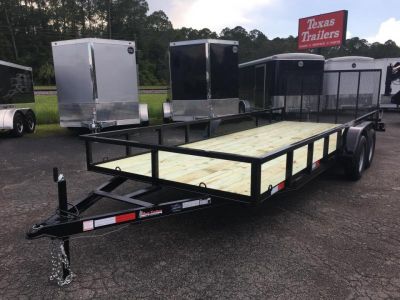 New UT61870 TEXAS TRAILERS 6'10  X 18' UTILITY TRAILER