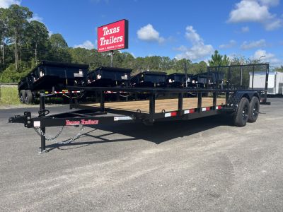 New UT62070 TEXAS TRAILERS 6'10  X 20' UTILITY TRAILER
