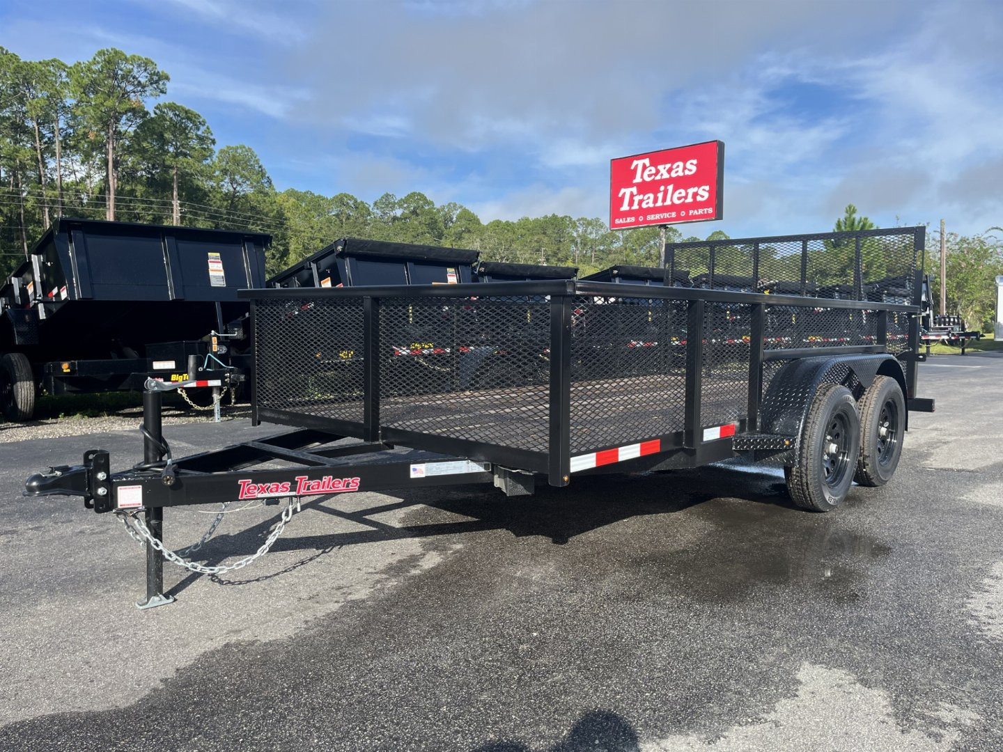 New LM61470 TEXAS TRAILERS 6'10" X 14' LAWN MAINTENANCE TRAILER