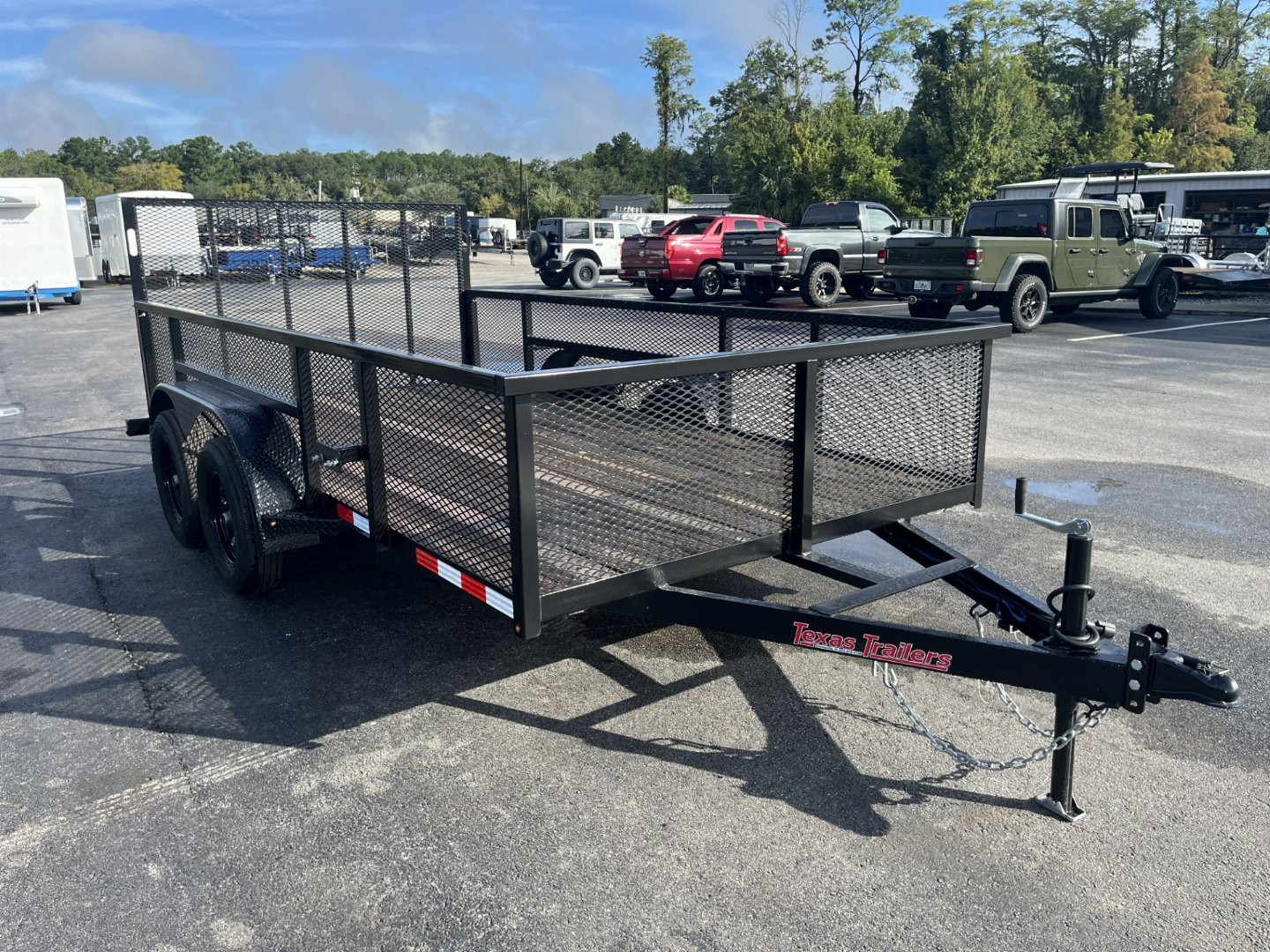 New LM61470 TEXAS TRAILERS 6'10" X 14' LAWN MAINTENANCE TRAILER