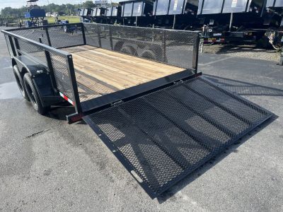 New LM61470 TEXAS TRAILERS 6'10" X 14' LAWN MAINTENANCE TRAILER