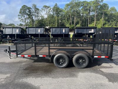 New LM61470 TEXAS TRAILERS 6'10" X 14' LAWN MAINTENANCE TRAILER
