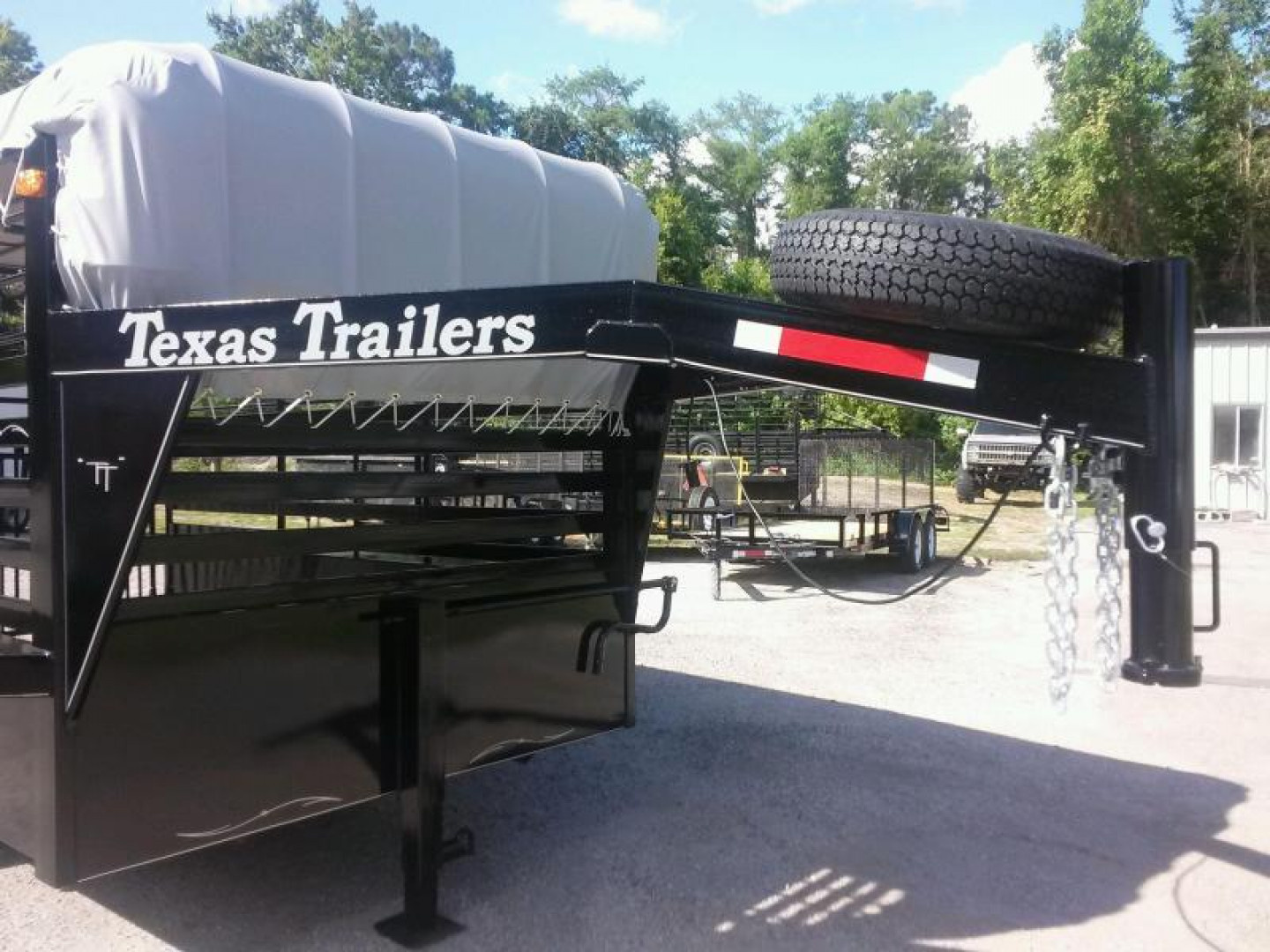 New ST1210G TEXAS TRAILERS 12' GOOSENECK STOCK TRAILER W/ OPEN BULKHEAD