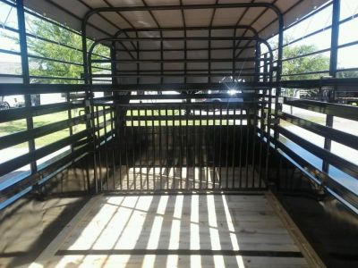New ST1210G TEXAS TRAILERS 12' GOOSENECK STOCK TRAILER W/ OPEN BULKHEAD