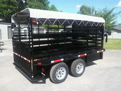 New ST1210G TEXAS TRAILERS 12' GOOSENECK STOCK TRAILER W/ OPEN BULKHEAD