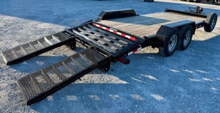New 2025 Sure-Trac 7x18 (15+3) 15.4K Equipment Trailer